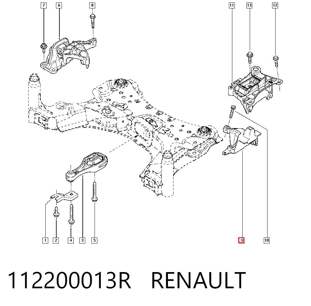 Renault Megane III Sol Motor Kulağı