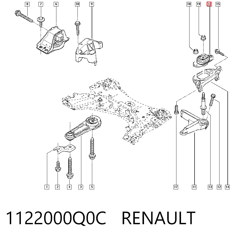 Renault Clio III Sol Motor Kulağı