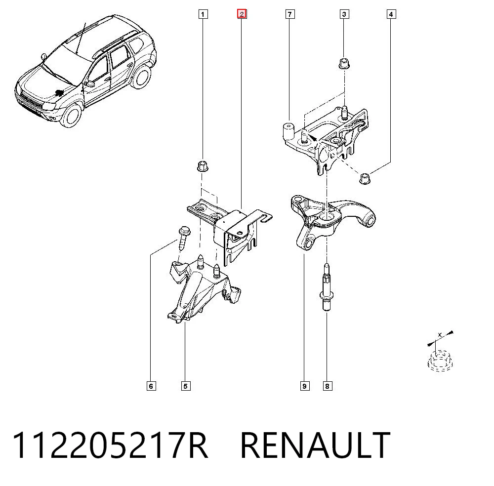 Renault Clio IV Sol Motor Kulağı