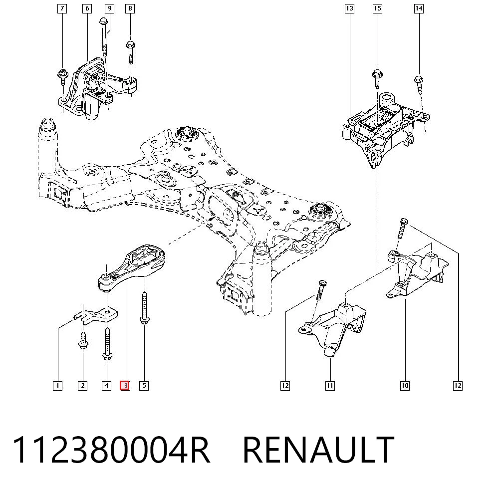 Renault Megane III Arka motor kulağı Türkiye fiyatı