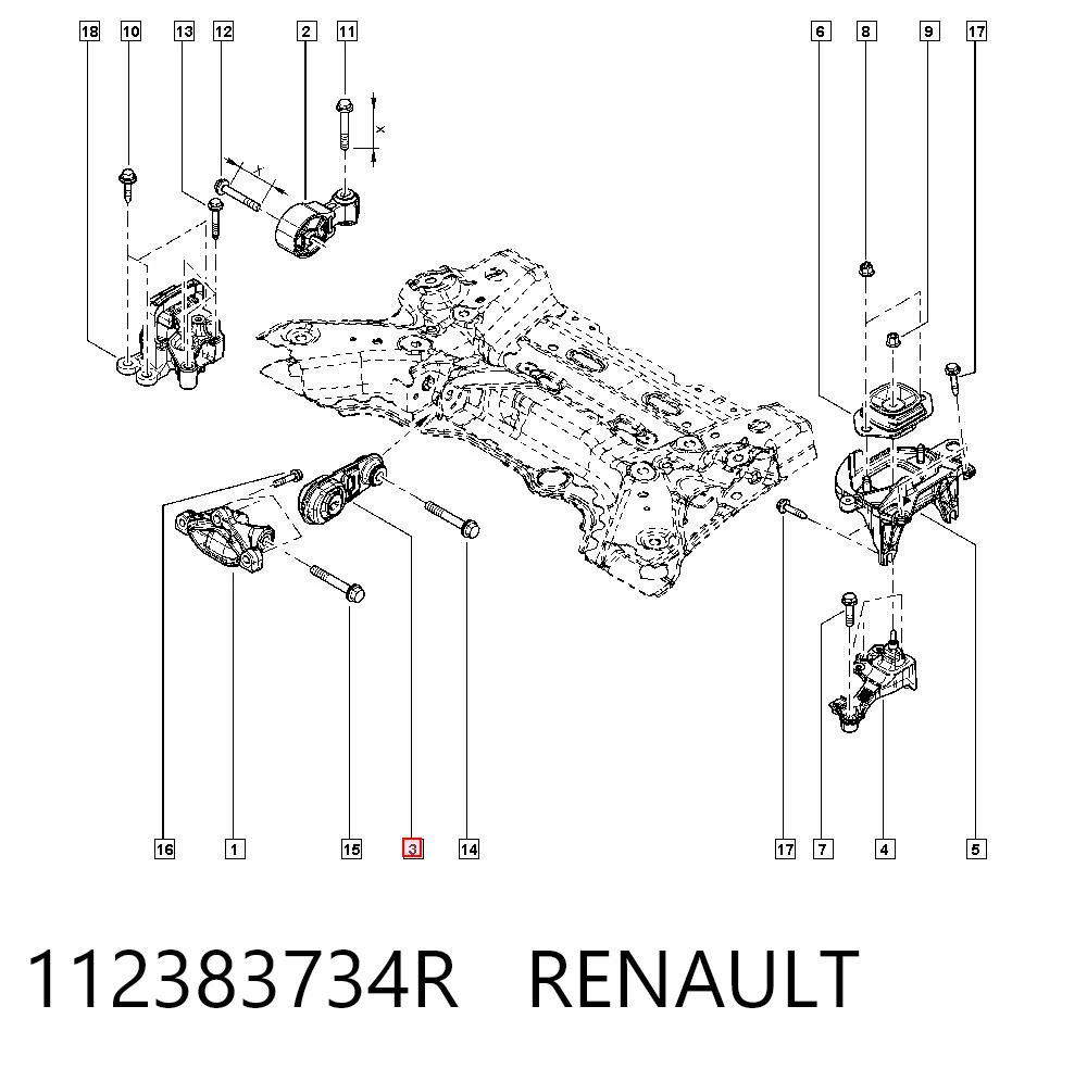 Renault Megane IV Arka motor kulağı Türkiye fiyatı