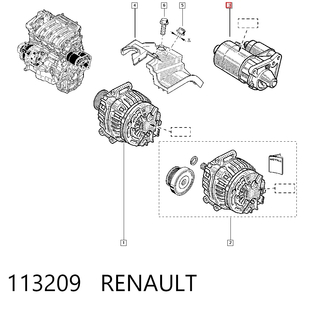 Renault Megane I Marş motoru Türkiye fiyatı