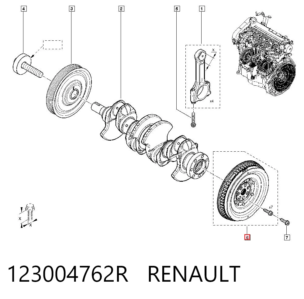 Kangoo III minivan (XFK) (2021 - 2026) Motor volanı