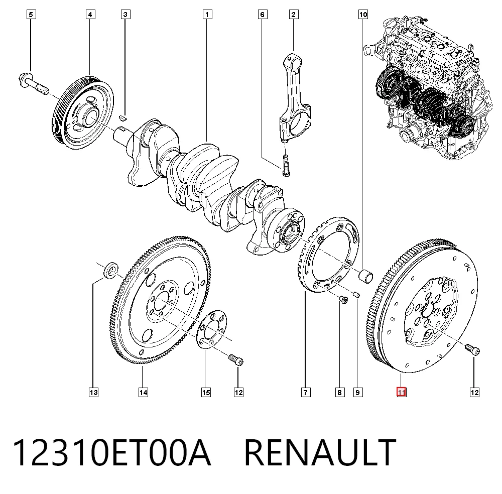 Clio III Debriyaj volanı