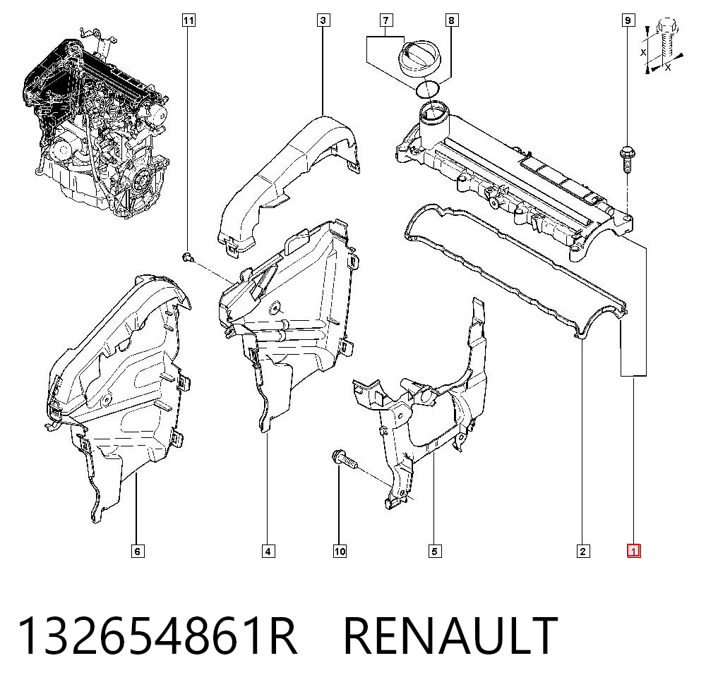 Renault Megane II Külbütör kapağı