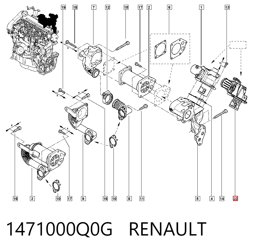 Clio SYMBOL EGR vanası