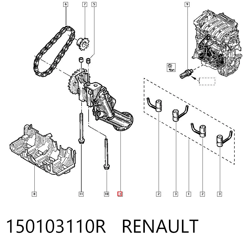 Renault Fluence  Yağ pompası
