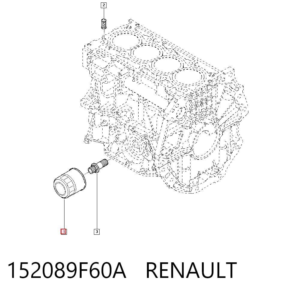 Renault Clio IV Yağ filtresi