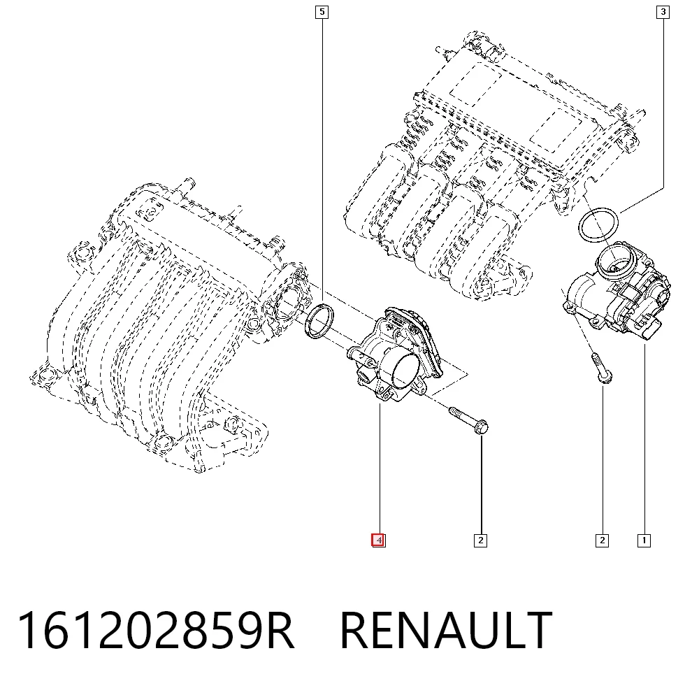 Renault Clio IV Dizel gaz kelebeği