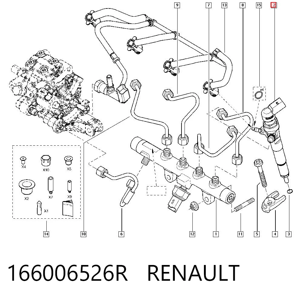 Renault Megane IV (2016 - 2026) Yakıt enjektörü 