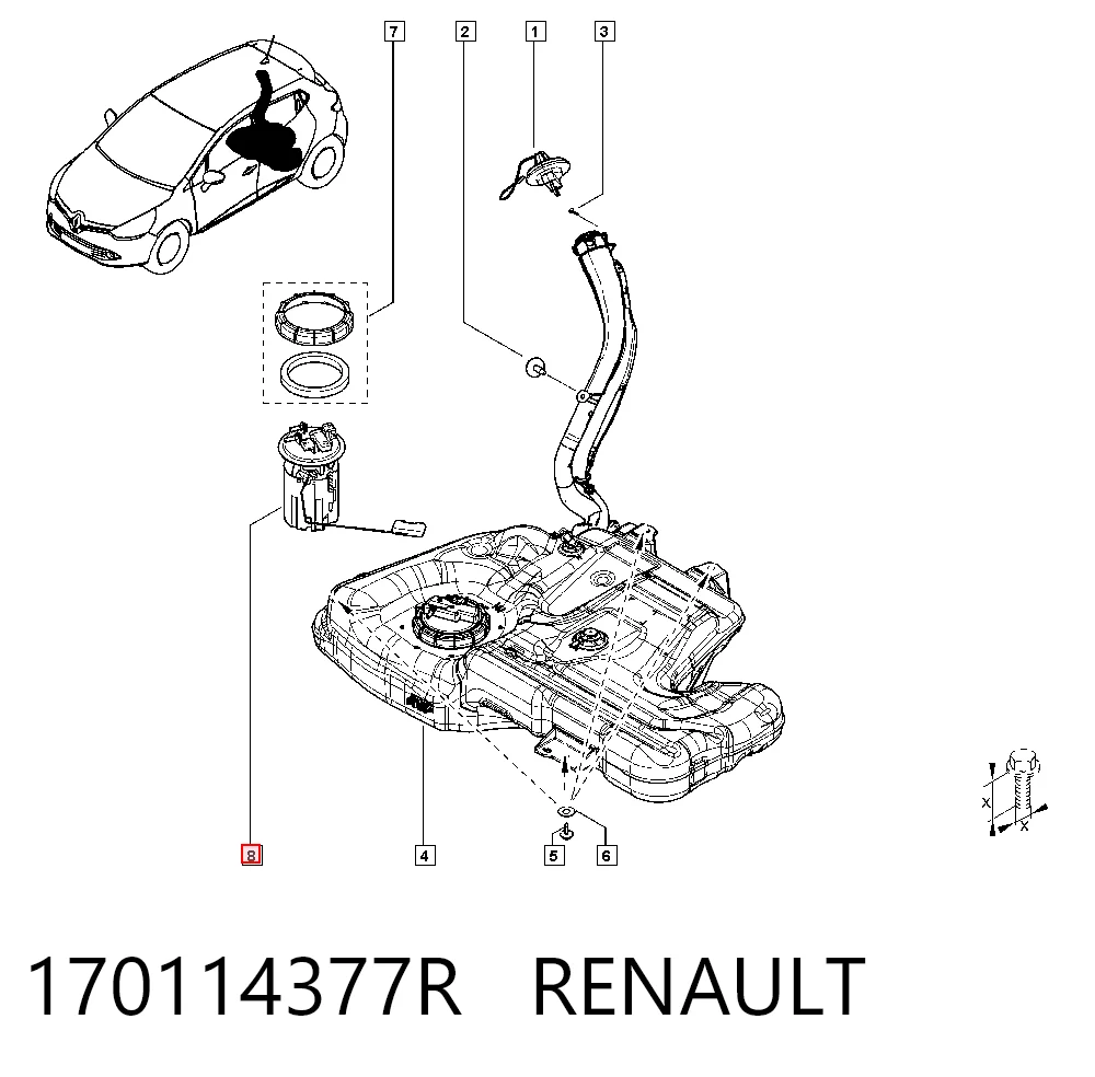 Renault Clio IV Yakıt pompası Türkiye fiyatı