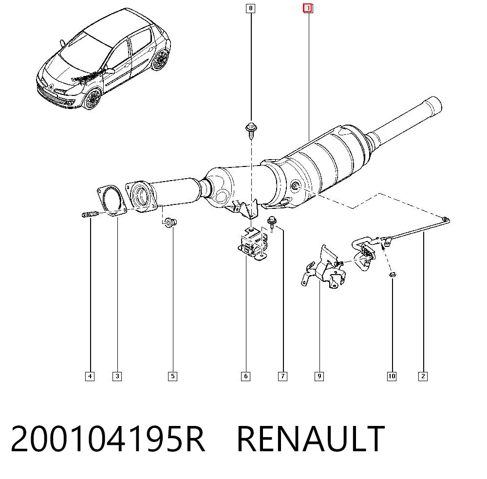 Renault Clio III Partikül filtresi fiyatı