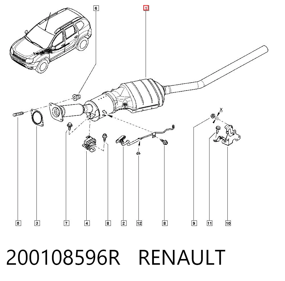 Renault Clio III (2005 - 2014) Egzoz gazı partikül filtresi çıkma