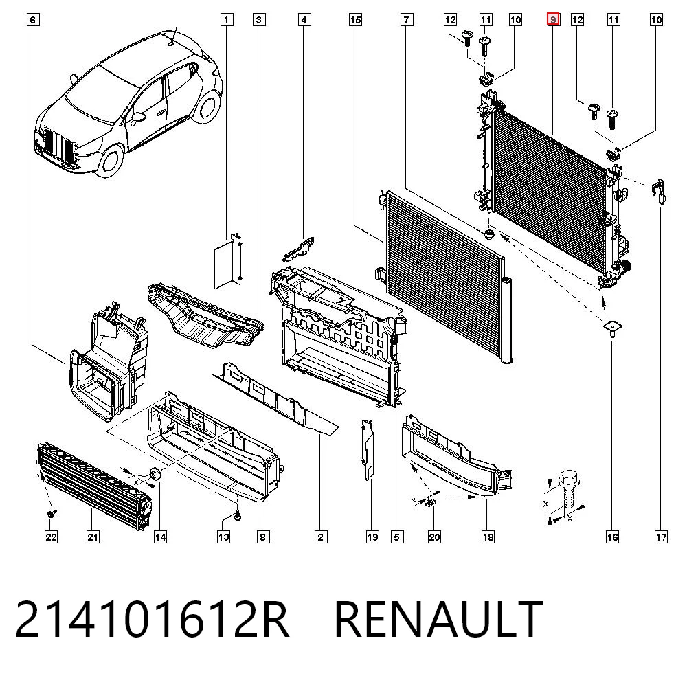Renault Clio IV Su radyatörü Türkiye fiyatı