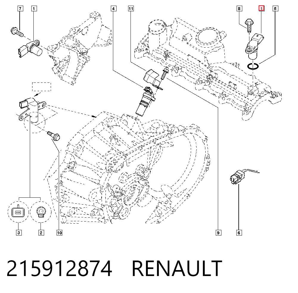 Renault Clio II Eksantrik sensörü