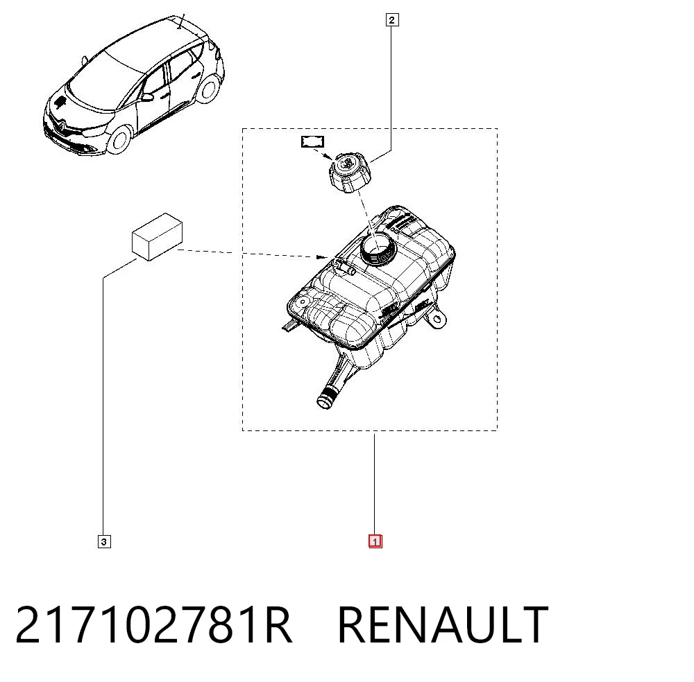 Renault Megane IV Su deposu