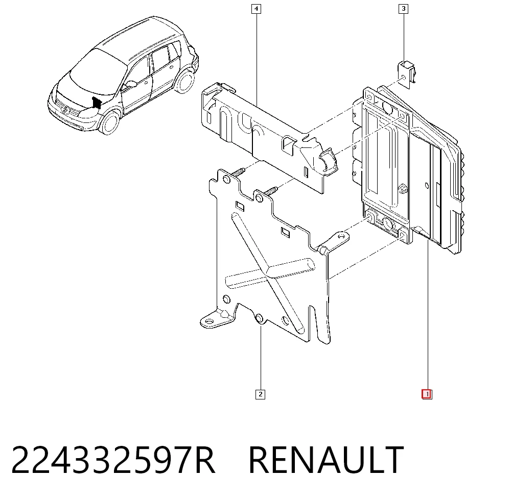 Duster off-road vehicle (HS) (2010 - 2018) Ateşleme bobini