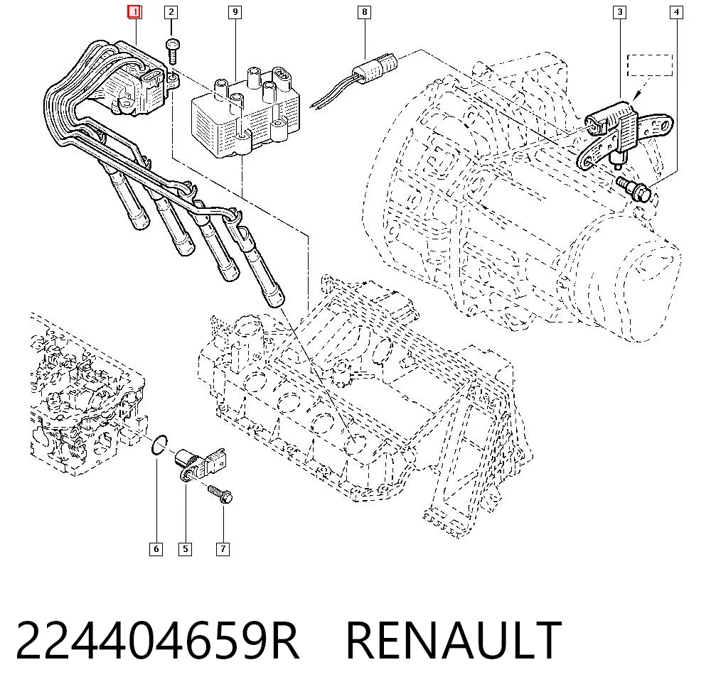 Renault Clio III Buji Kablosu Takımı