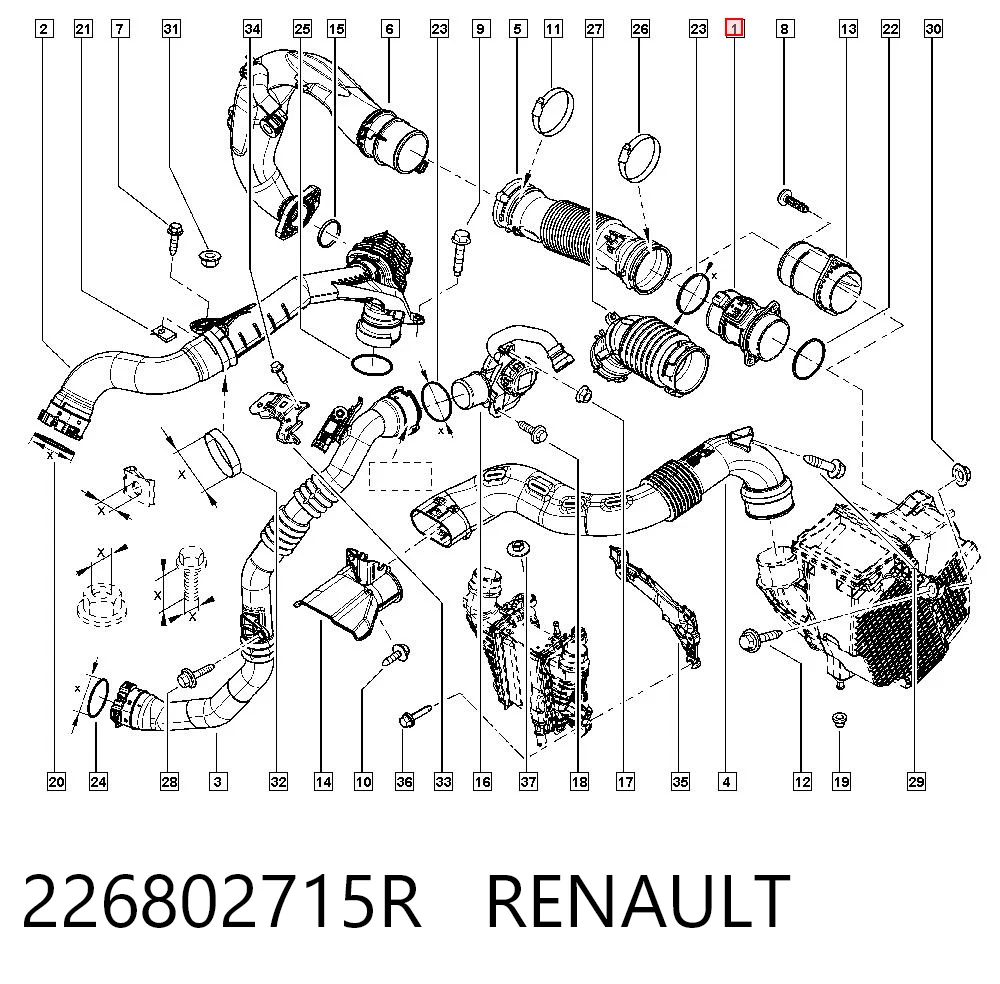 Kangoo III minivan (XFK) (2021 - 2026) MAP sensörü