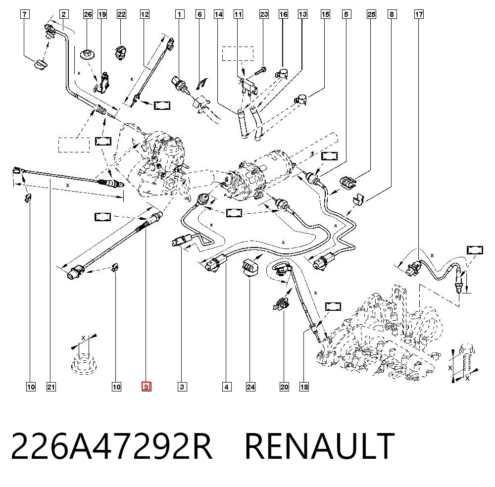 Qashqai I off-road vehicle (J10) (2006 - 2013) Lambda sensörü