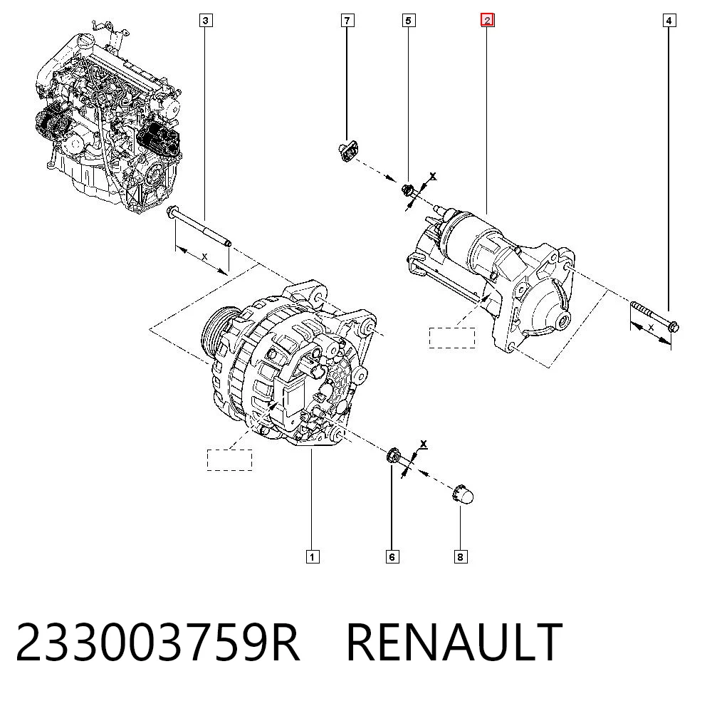 Renault Kangoo III Marş motoru Türkiye fiyatı