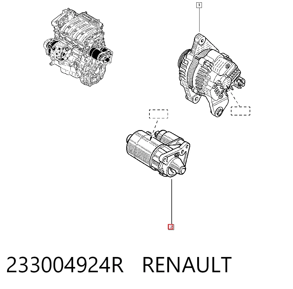 Renault Megane I Marş motoru