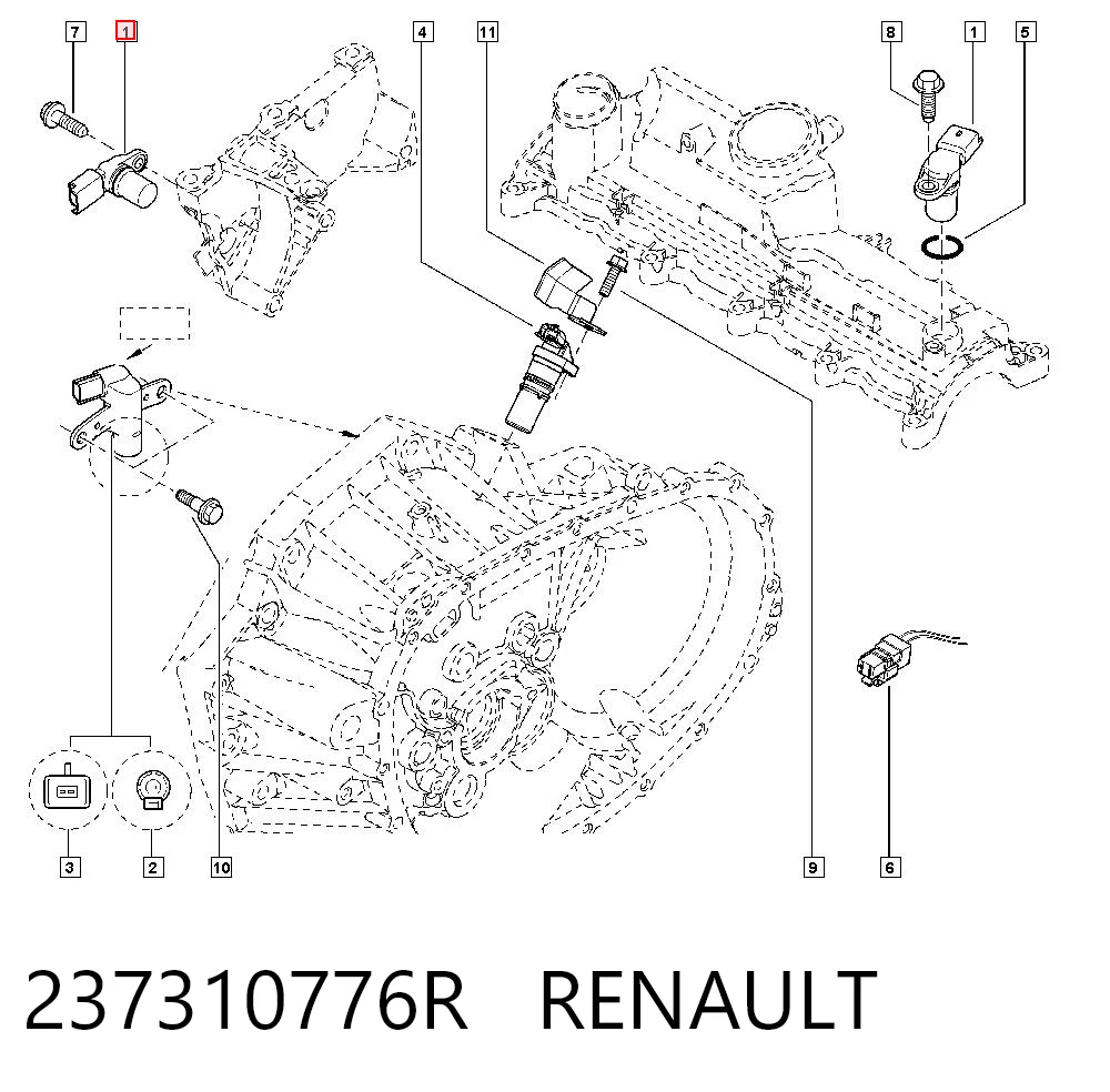 Renault Fluence Eksantrik sensörü
