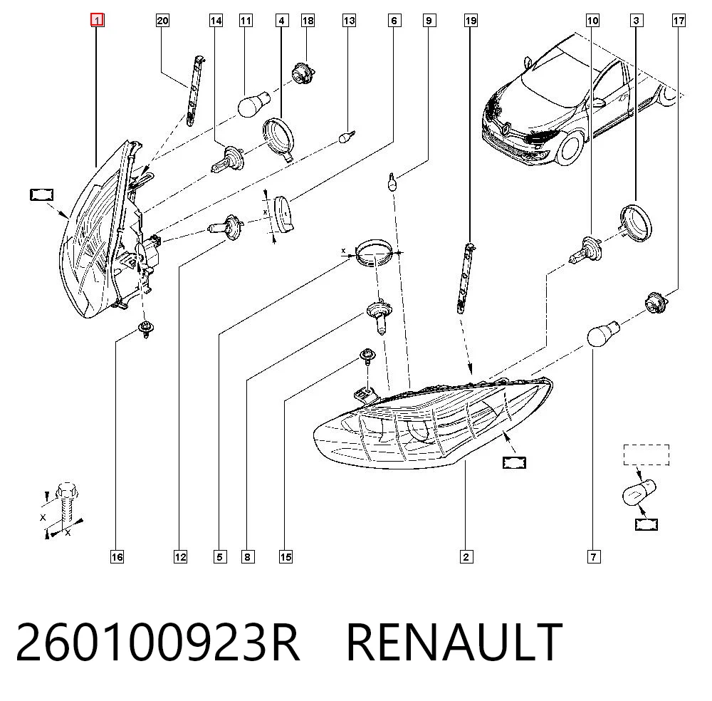 Renault Megane IV Far Lambası