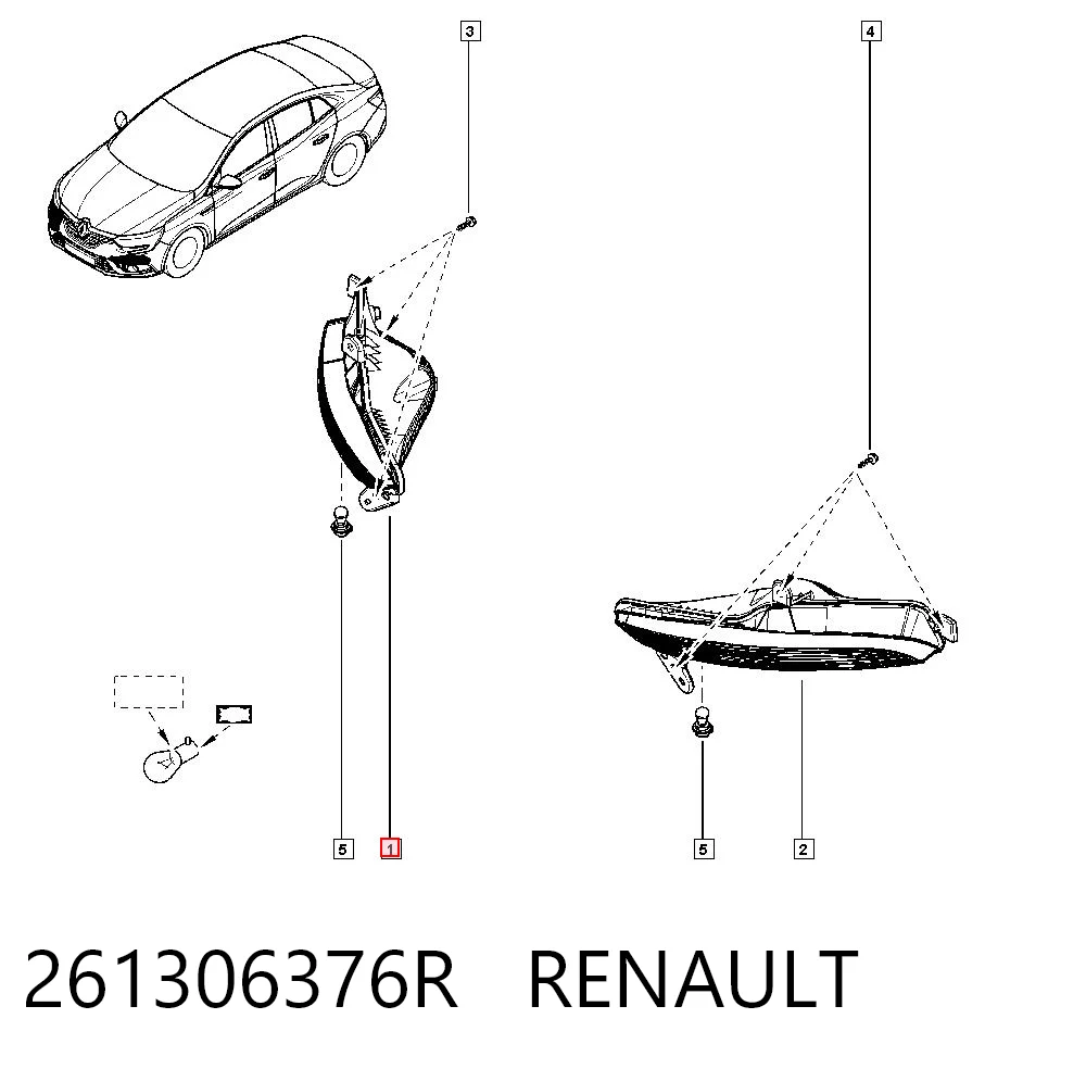 Renault Megane IV Sağ sinyal lambası