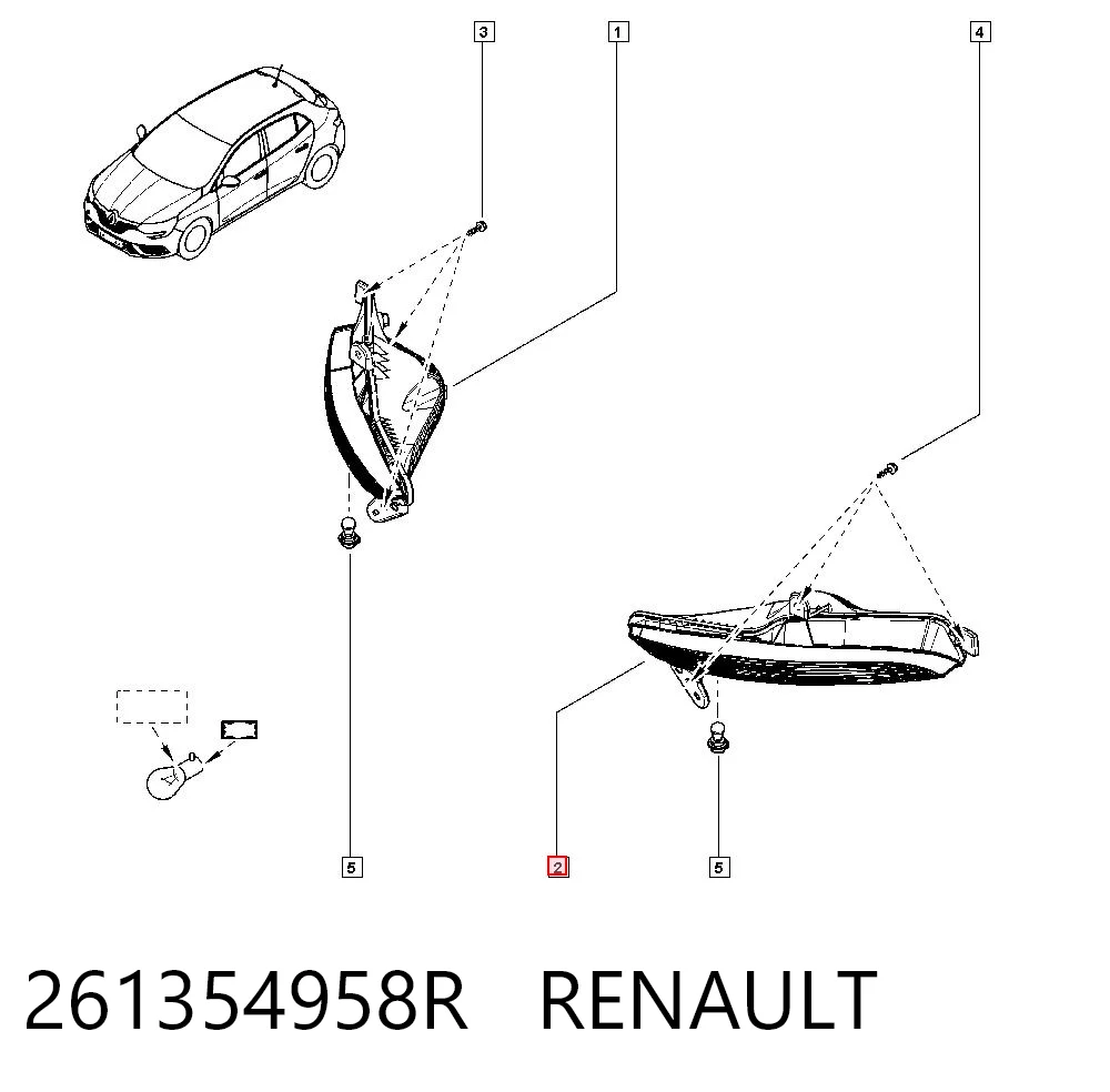 Renault Megane IV Sol Sinyal Lambası