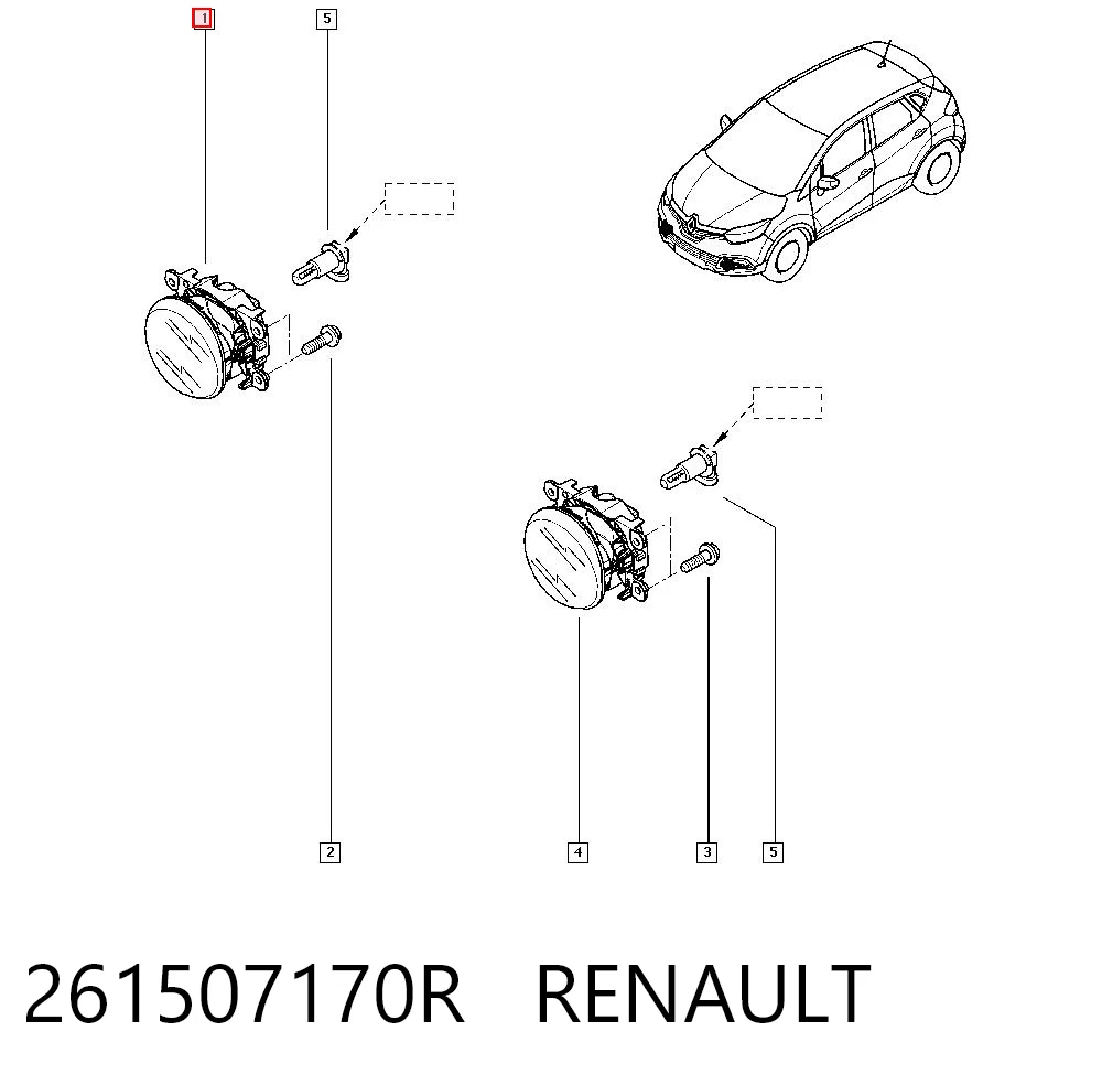 Renault Clio IV Sağ sis farı Türkiye fiyatı