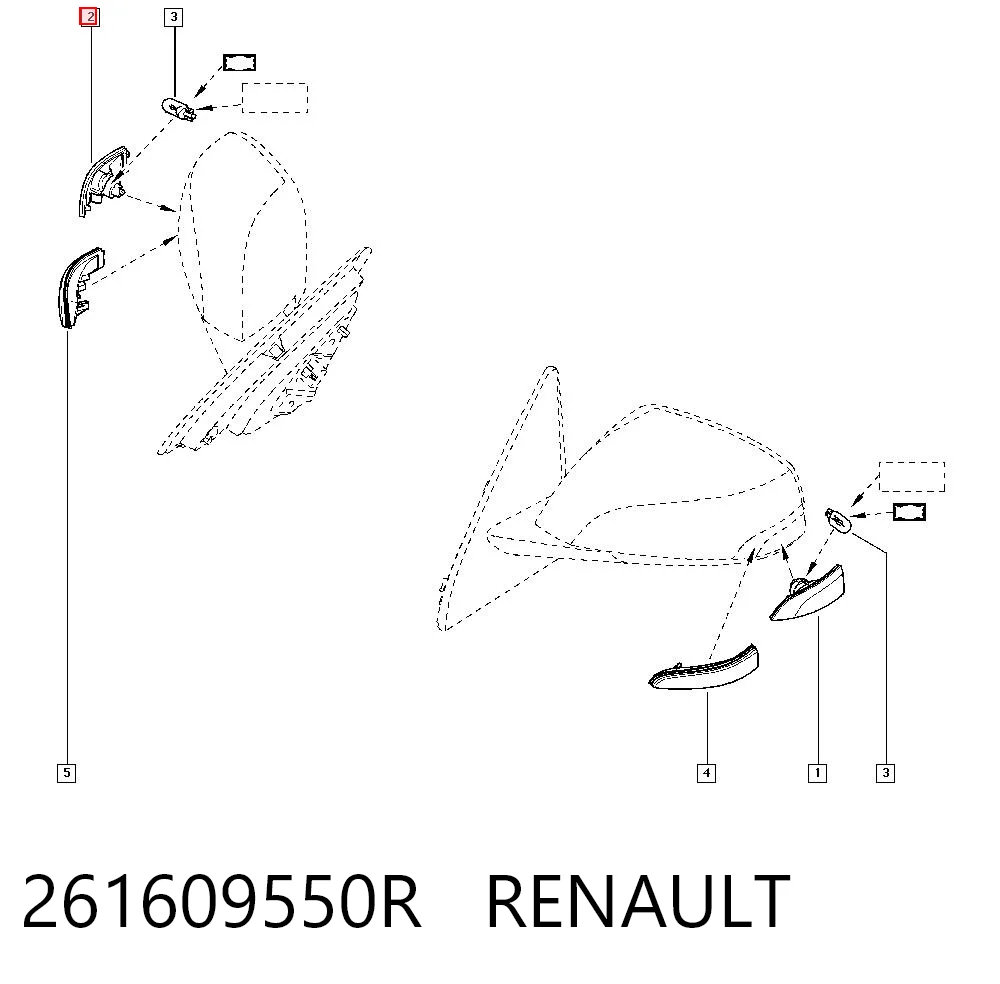 Renault Fluence  Sağ sinyal lambası
