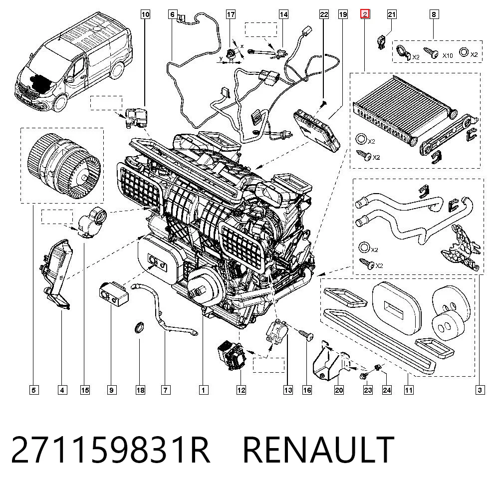 Megane III Kalorifer radyatörü