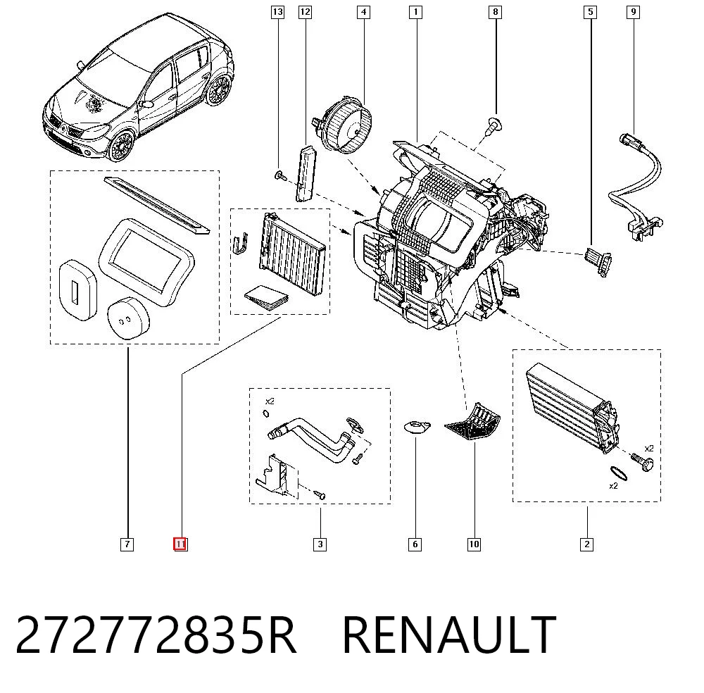 Renault Clio II Polen filtresi