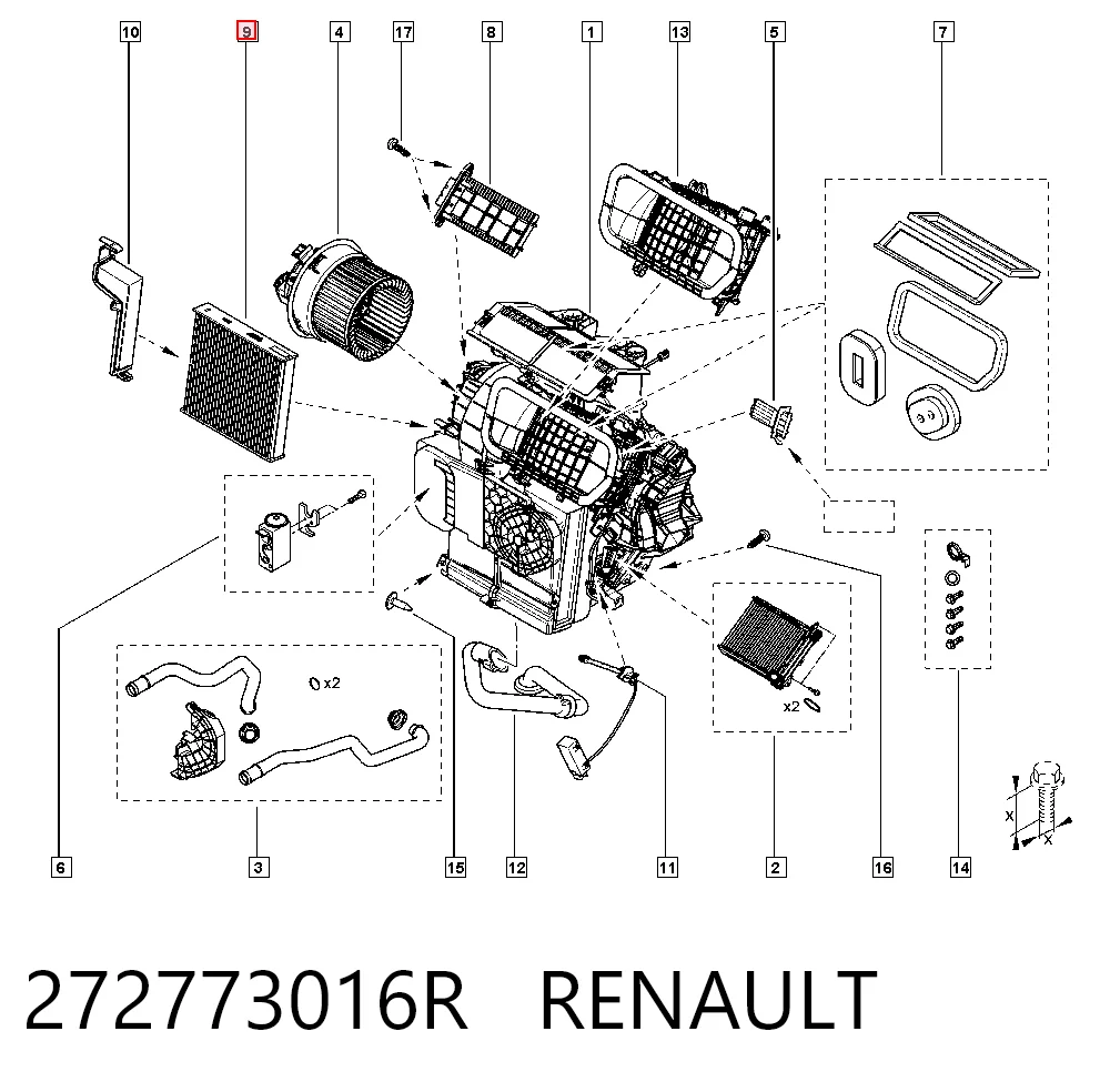 Renault Clio IV Polen filtresi
