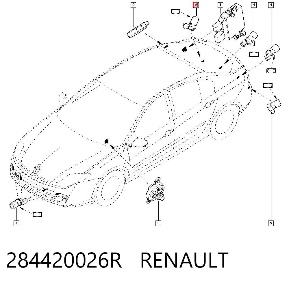 Renault Megane II Arka park sensörü Türkiye fiyatı