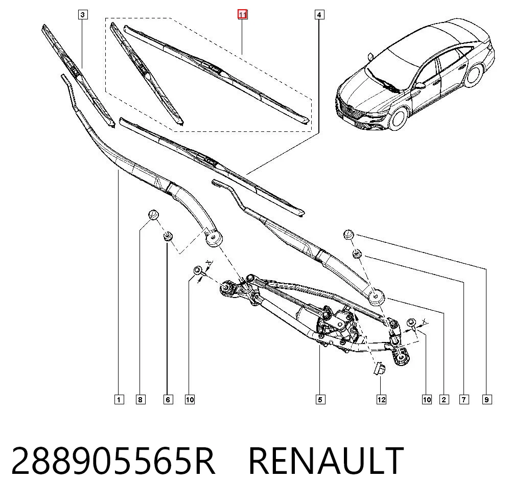 Renault Megane IV ön silecek
