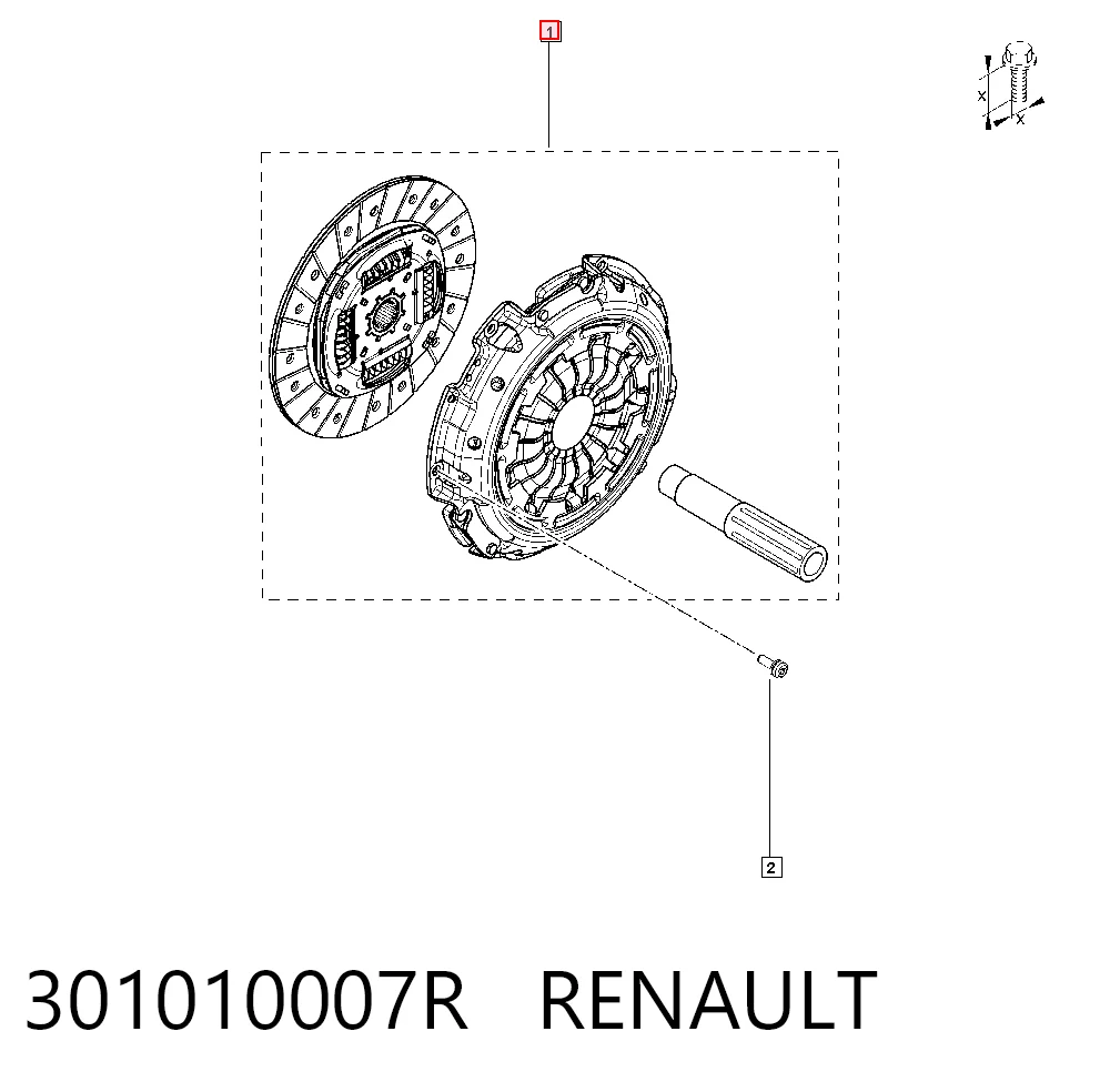 Renault Kangoo III Kavrama seti