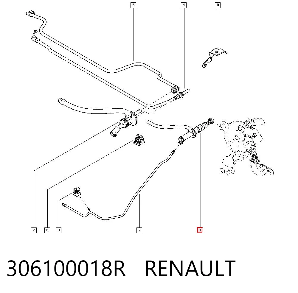 Renault Fluence  Debriyaj üst merkezi