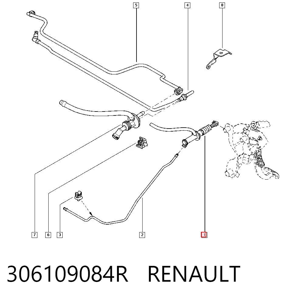 Megane III Debriyaj üst merkezi