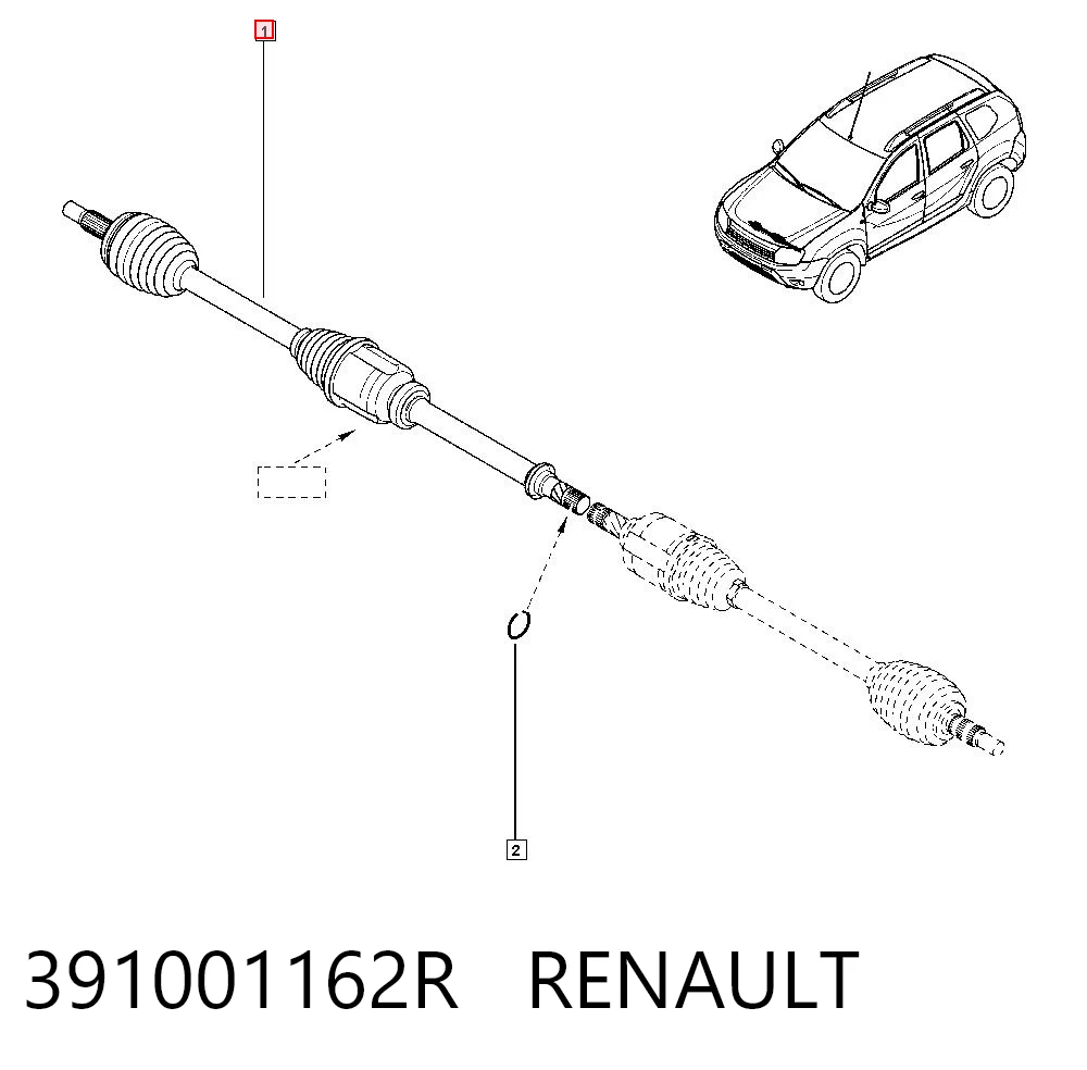 Dacia Duster  Dış aks kafası