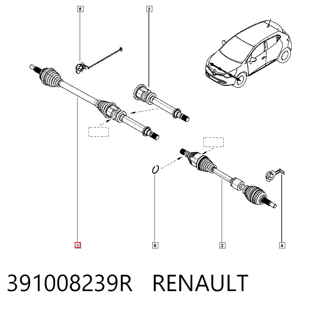 Renault Clio IV Sağ aks Türkiye fiyatı