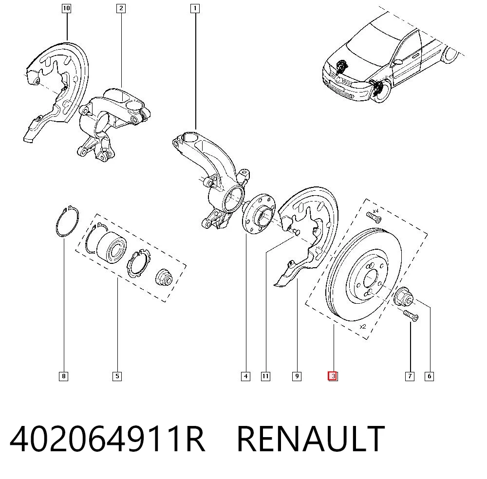 Renault Clio III Ön fren diski takimi