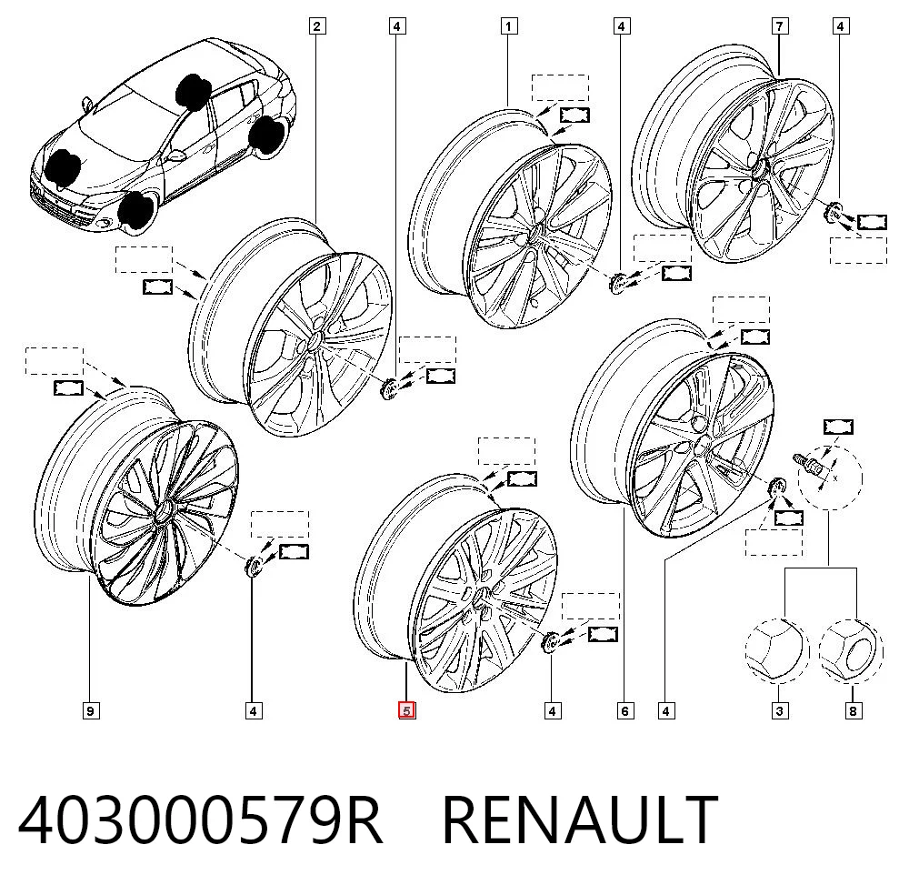 Renault Fluence  Alaşım jant Türkiye fiyatı