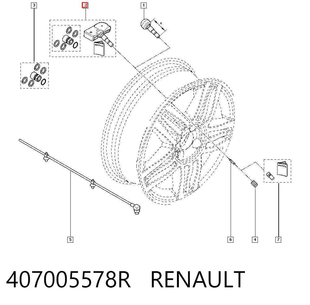 Megane II TPMS Sensörü