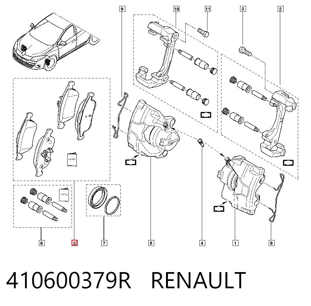 Renault Fluence Fren balatası