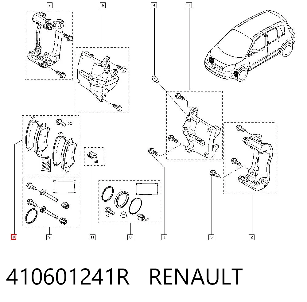Renault Kangoo  Fren balatası