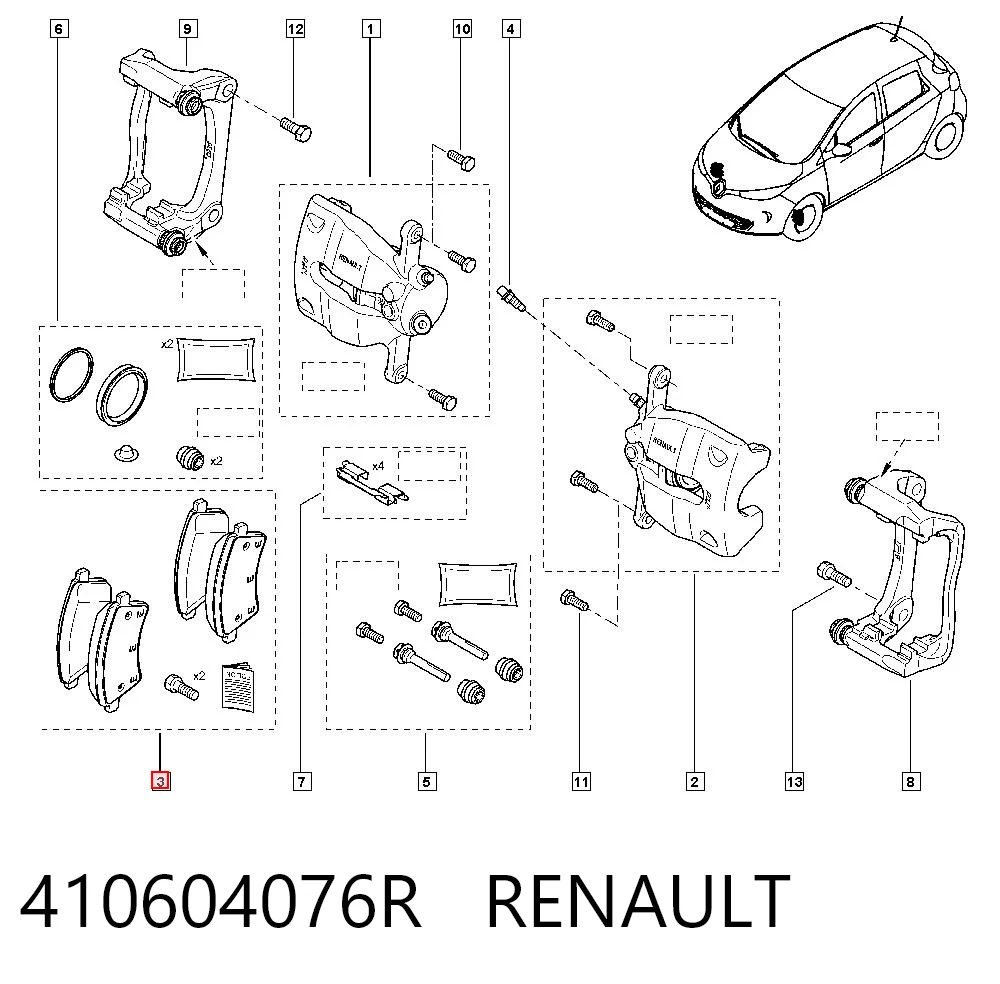 Renault Clio III Fren balatası Türkiye fiyatı