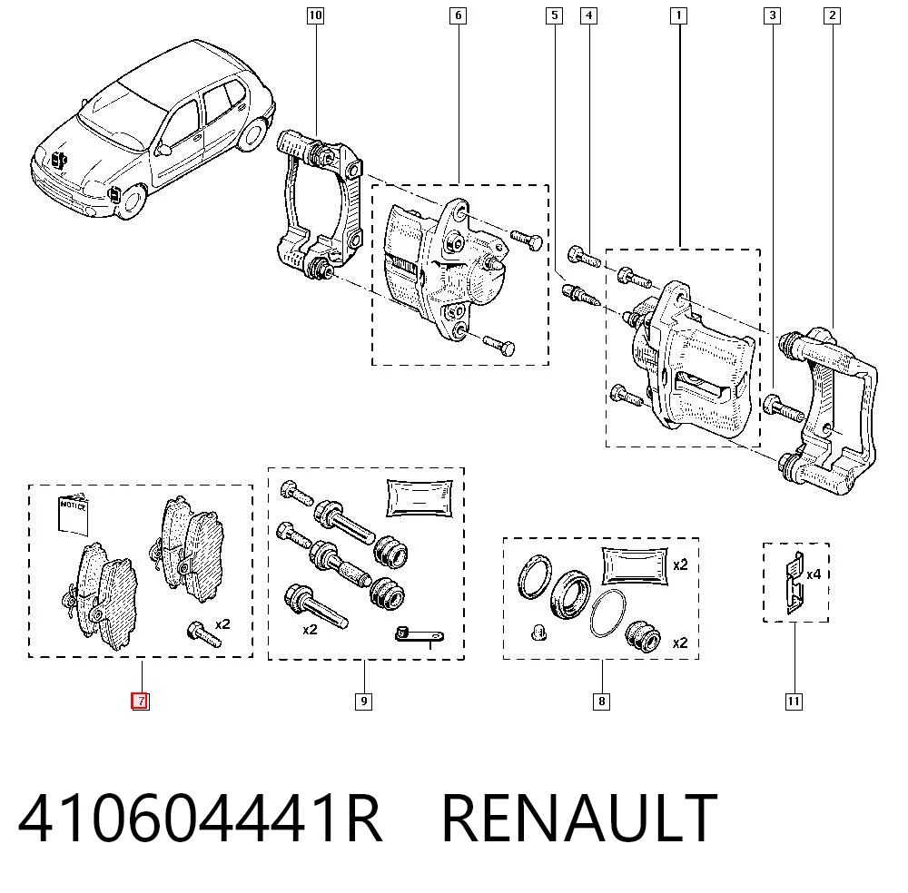Renault Clio II Fren balatası