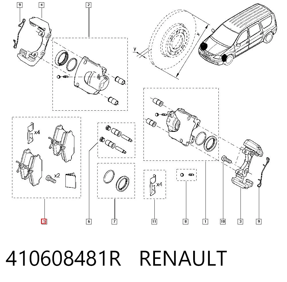 Renault Clio III Fren balatası Türkiye fiyatı
